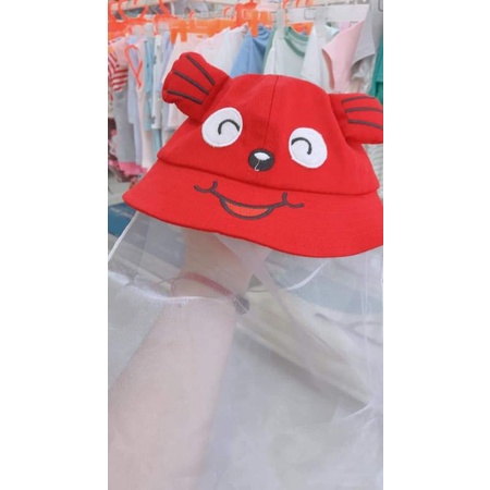 Mũ phủ khăn voan cho bé