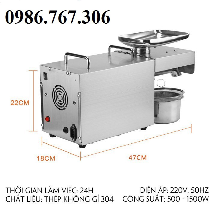 Máy ép dầu lạc,đậu phồng STB - 505