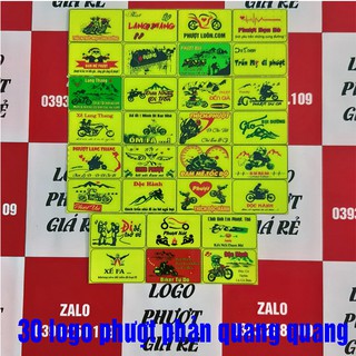 30 logo phượt tem phượt phản quang tổ ong