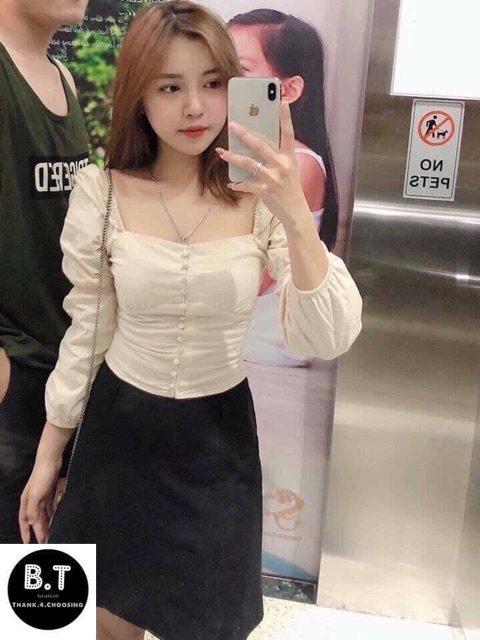 Áo chun cúc bọc HotHit