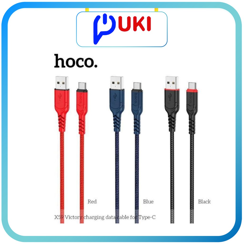 Mua dây sạc iphone/android/typec zin 7/7plus/8/10 plus chính hãng Hoco X59
