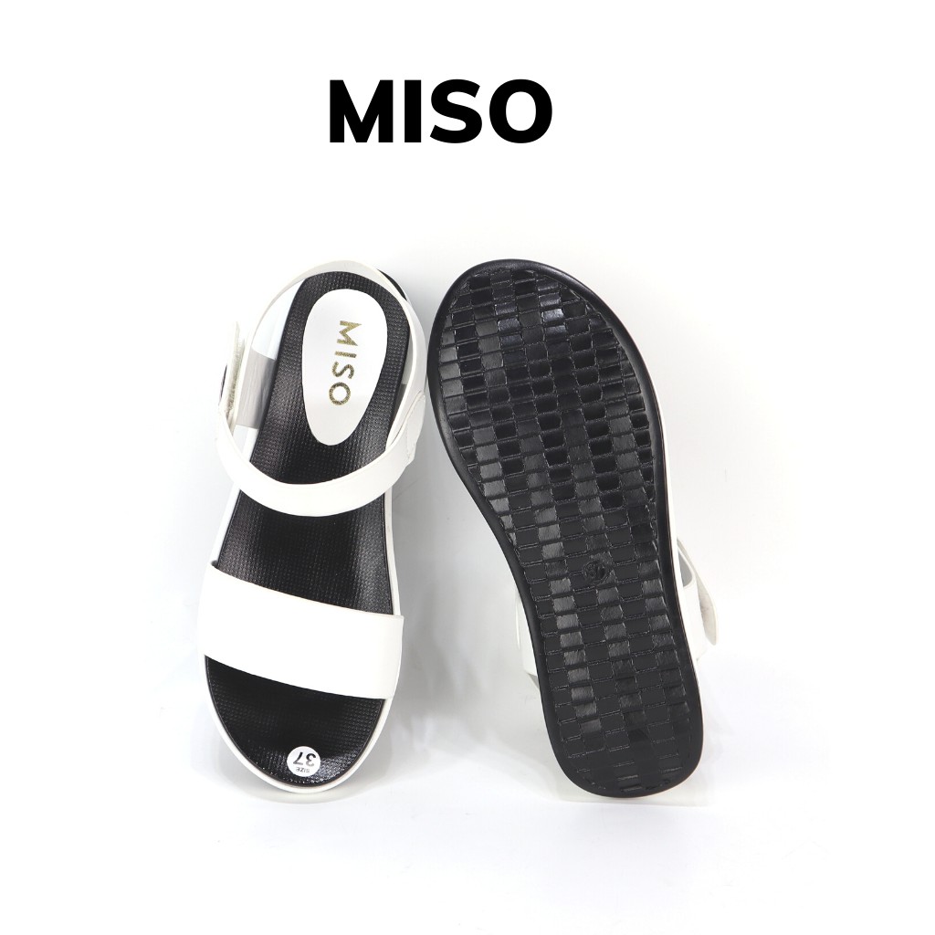 Dép Sandal Bánh Mì Quai Ngang Giày Quai Hậu Nữ Đế Cao 4cm Đi Học Thời Trang Đi Biển MISO M044