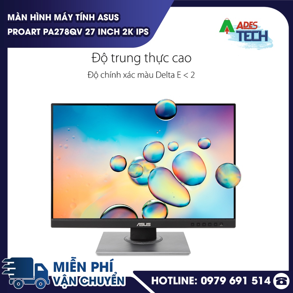 Màn hình máy tính ASUS ProArt PA278QV 27 inch 2K IPS  - bảo hành 36 tháng