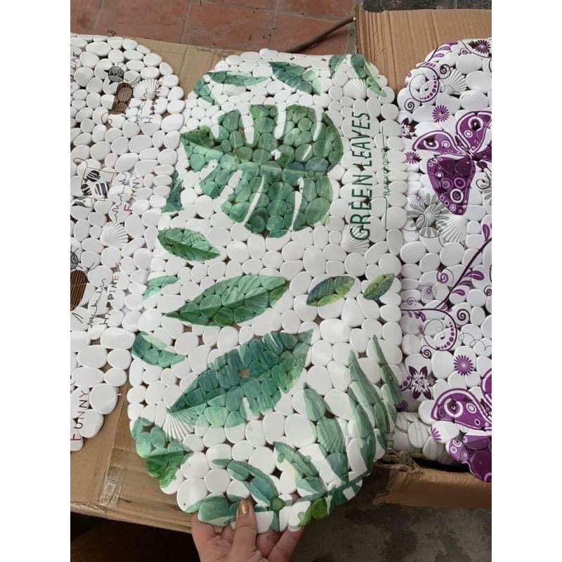 Thảm chống trơn nhà tắm họa tiết nhiều màu