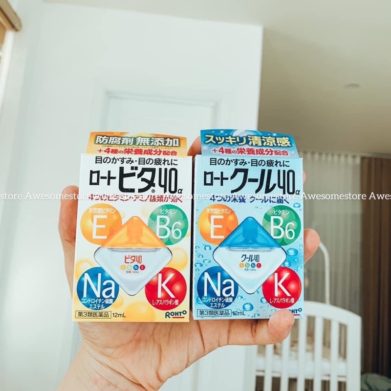 Nước nhỏ mắt Rohta nội địa Nhật.