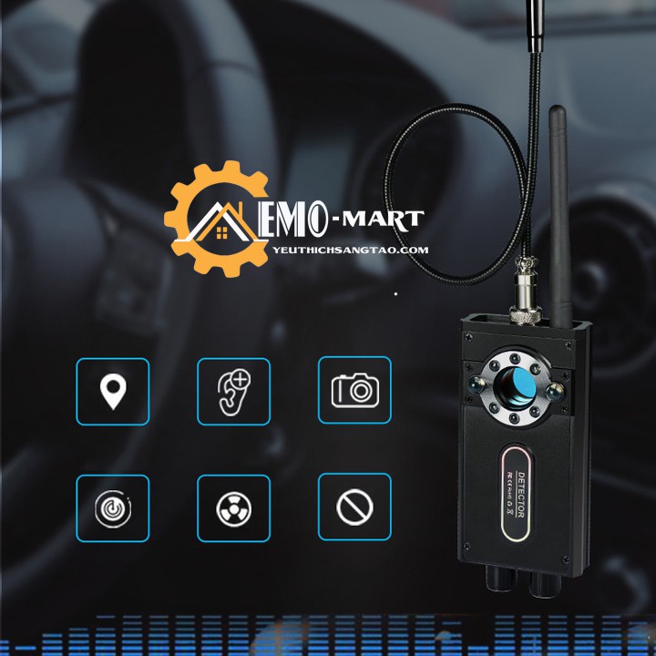 Máy dò sóng phát hiện nghe lén quay lén GPS T9000 ⚡️𝐅𝐑𝐄𝐄 𝐒𝐇𝐈𝐏⚡️ Chất liệu hợp kim - Công nghệ mới nhất