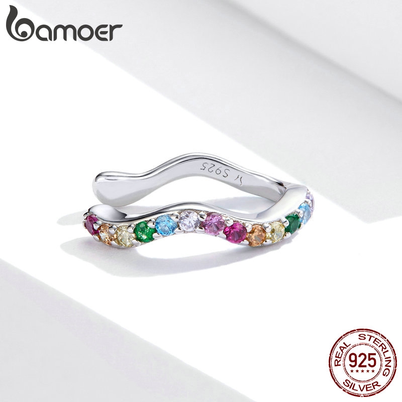 1 Khuyên Tai Bamoer 925 Bằng Bạc Thật Phong Cách Punk Unisex SCE894