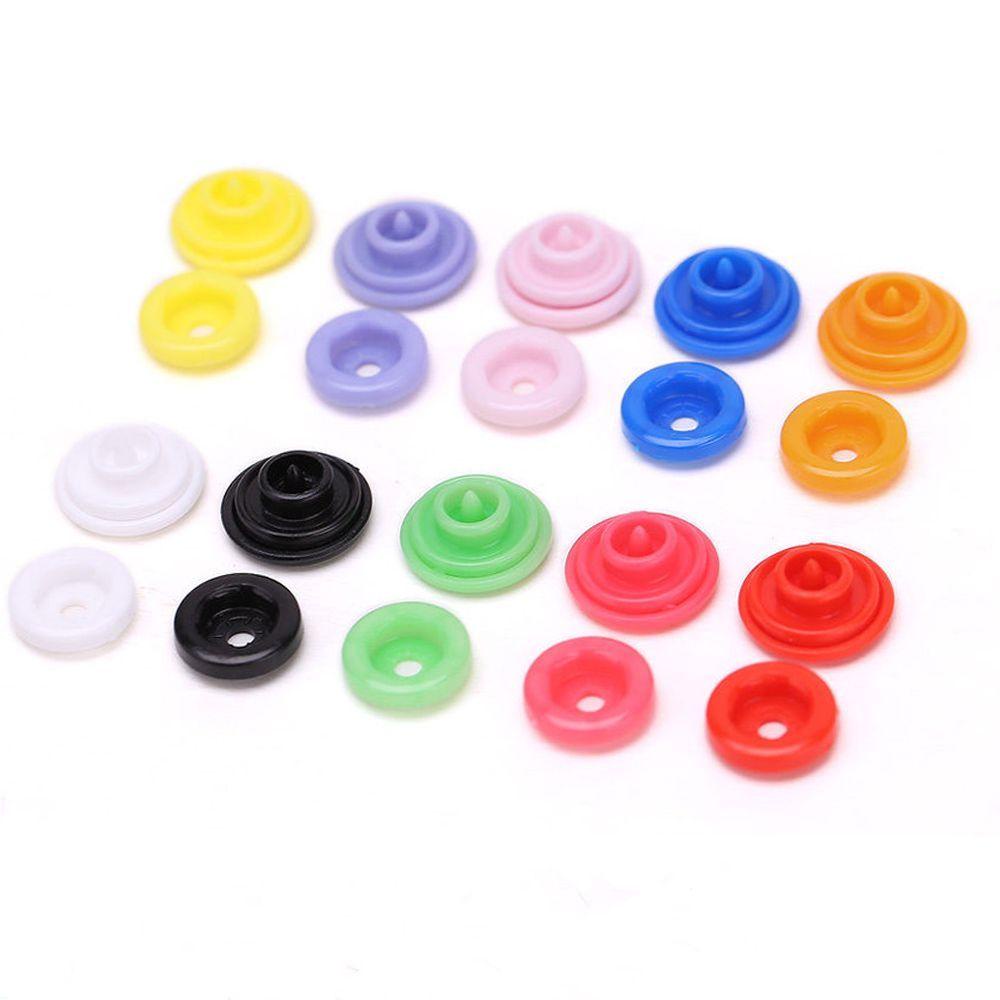 LILYES Set 50 Nút Bấm Nhựa Nhiều Màu Sắc Kích Thước 12mm
