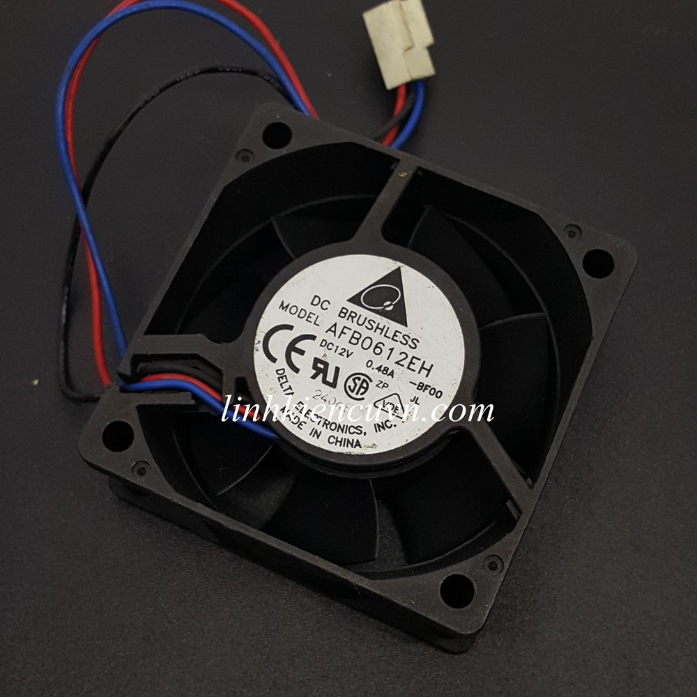 Quạt gió 6x6x2.5 dòng 0.48a cũ