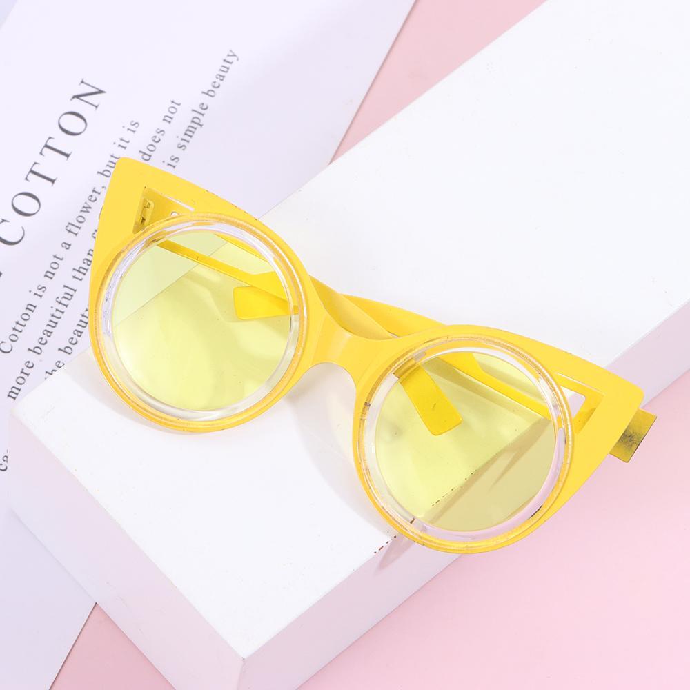 Mắt Kính Gọng Tròn Mini Bằng Vải Bông Dễ Thương Thời Trang Cho Búp Bê