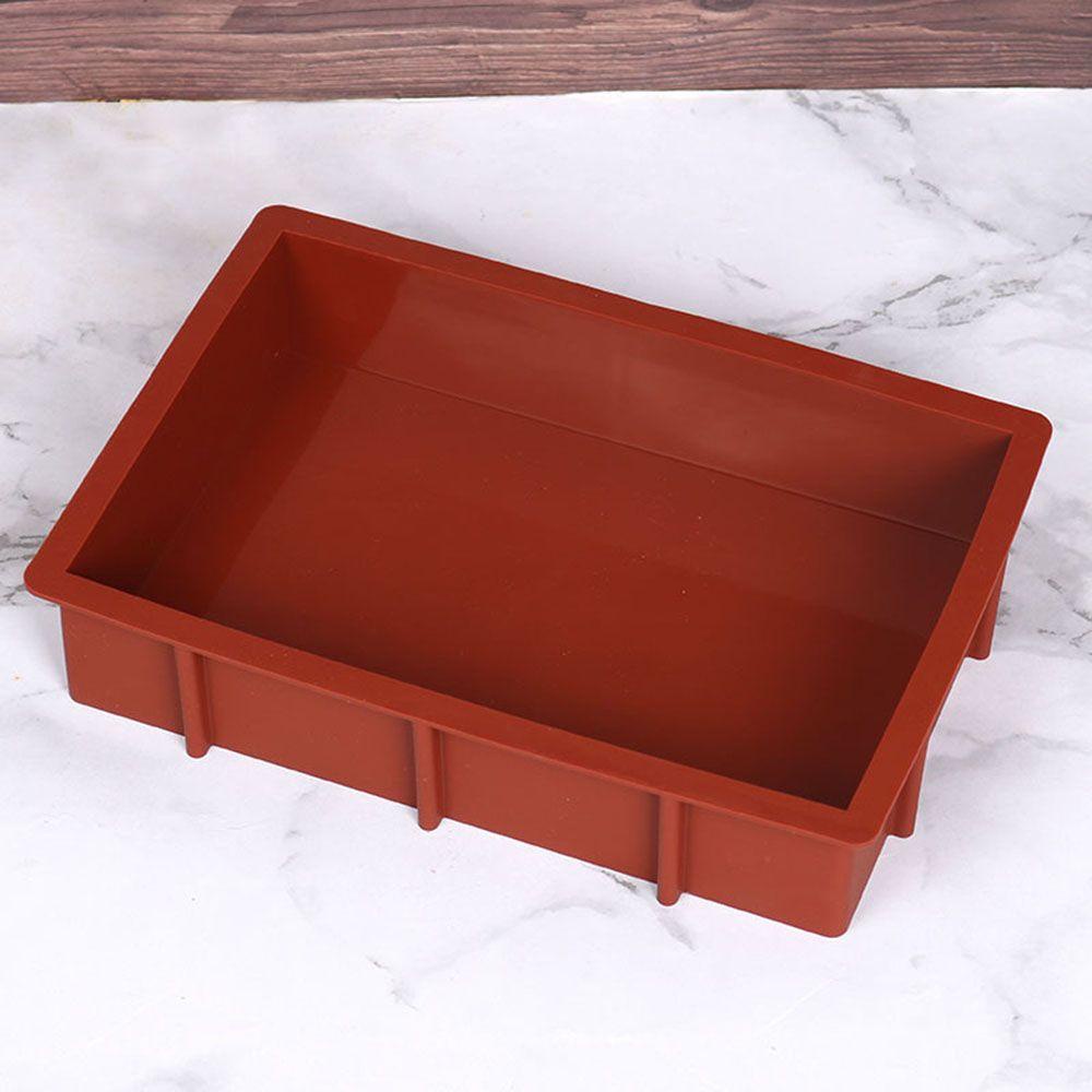 Khay Nướng Bánh Hình Tròn / Vuông / Trái Tim Bằng Silicone DIY