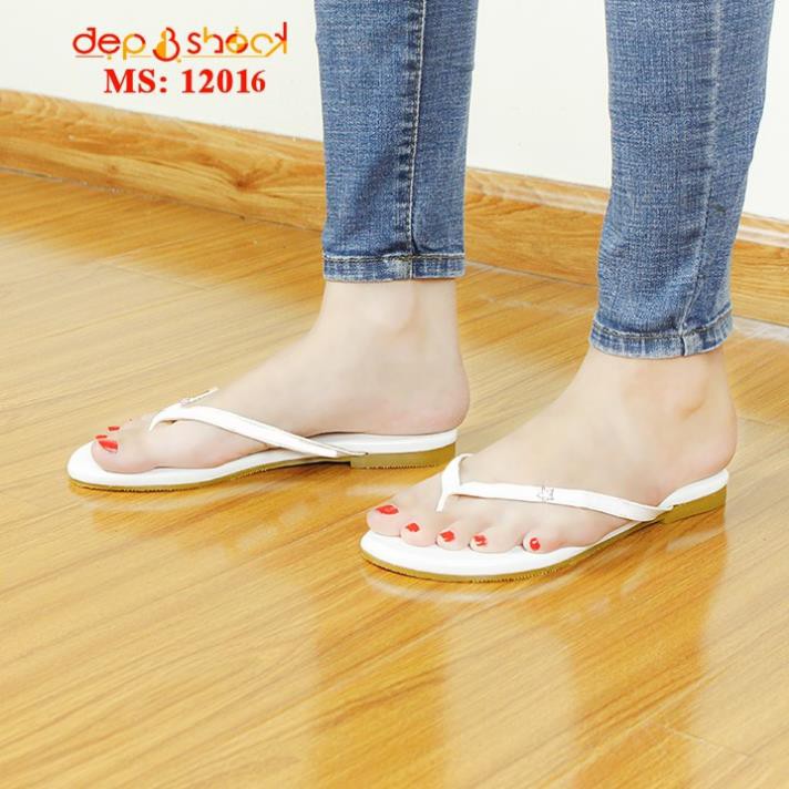 Dép nữ xỏ ngón đính hột thời trang big size MS 12015