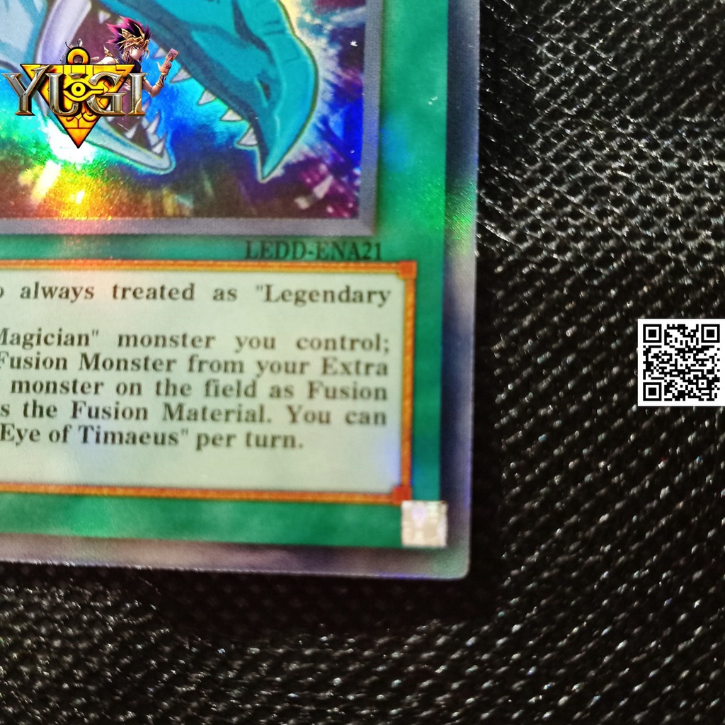 Bài yugi oh The Eye Of Timaeus lá ma thuật có tem bạc phản quang lá hiệu ứng phản quang TẶNG Sleeves bọc bài 1458 D2 50