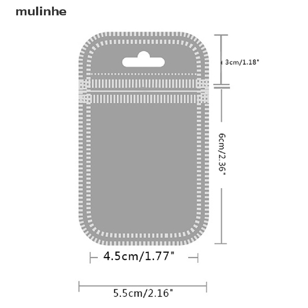 50 Túi Zip Nhựa Mini Kích Thước 4.5x6cm