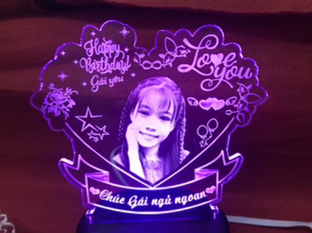 Đèn led 3d, quà tặng sinh nhật độc đáo