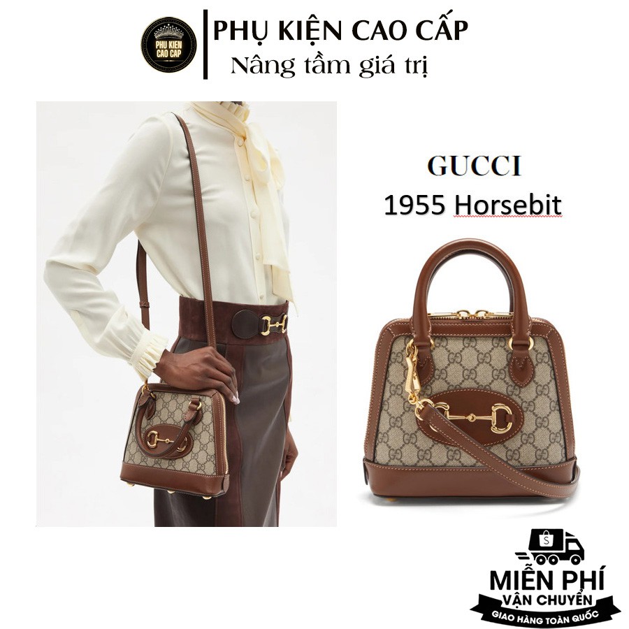 Túi xách nữ, túi đeo chéo 𝑮𝒖𝒄𝒄𝒊 𝑯𝒐𝒓𝒔𝒆𝒃𝒊𝒕 𝟏𝟗𝟓𝟓 𝑺𝑷𝑺𝒍 cao cấp, thời trang sang chảnh