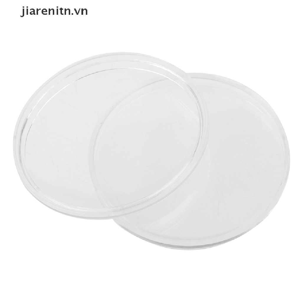 Jiarenitn 20pcs 46mm Plastic Coin Holder Capsule Storage Case Collection Display Container vn