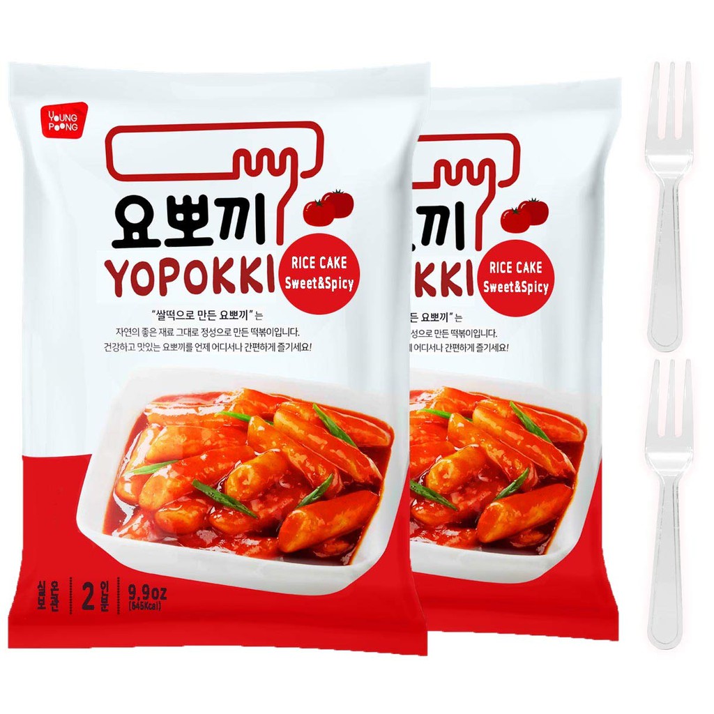 Tokbokki bánh gạo hàn quốc vị cay ngọt Yopokki gói 140g