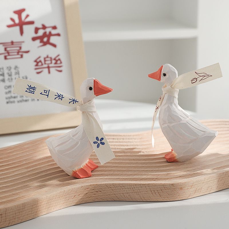 Phụ Kiện Trang Trí Phông Nền Chụp Ảnh Hình Chú Vịt Bằng Gỗ Độc Đáo Xinh Xắn