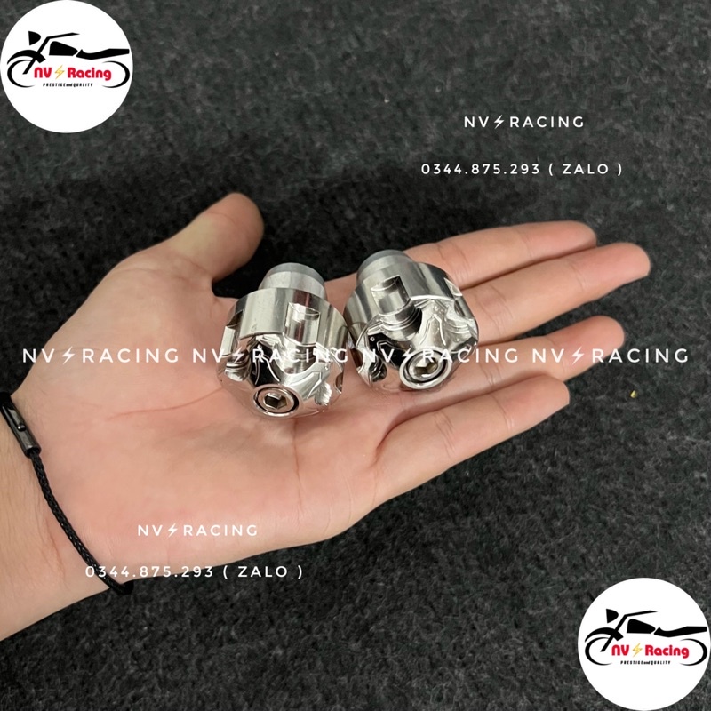 Gù tay lái kiểu salaya ngôi sao 5 cạnh inox đặc nguyên khối