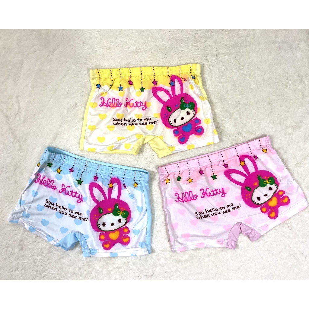 COMBO 3 cái quần chip đùi bé gái vải cotton BITIKIDS (màu ngẫu nhiên)  thoáng mát size từ 10kg-22kg