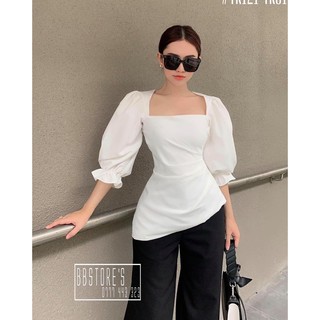 [BBSTORE'S] Áo cổ vuông lệch tà - TK121