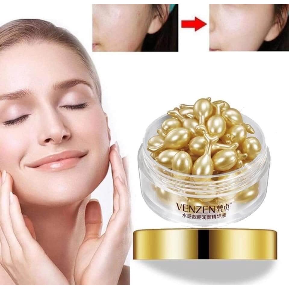 Hộp 30 Viên Serum Venzen Vitamin E Dạng Viên Cá - Dưỡng Ẩm Trắng Da Chống Nhăn Thu Nhỏ Lỗ Chân Lông | BigBuy360 - bigbuy360.vn