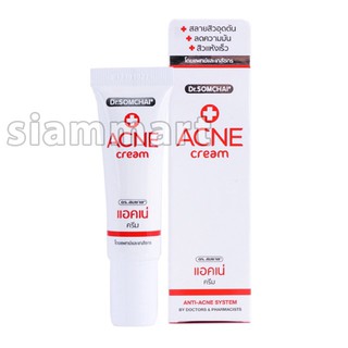 Kem chấm mụn đầu đen và mụn trứng cá dr.somchai acne cream 15g