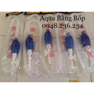 Bơm tay thay nước hồ cá có van chỉnh