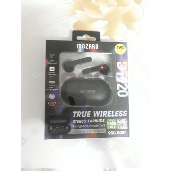 Tai nghe Bluetooth True Wireless Mozard DT920 Đen
