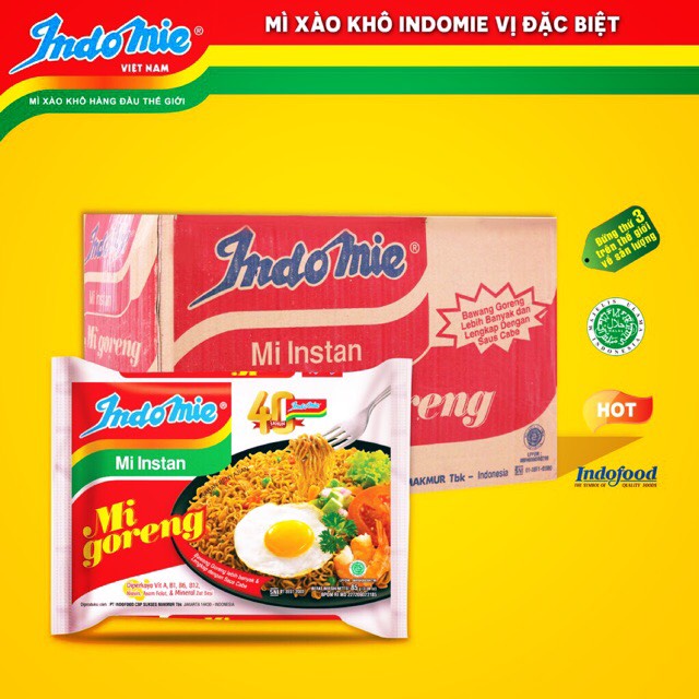 [Mã GROXUAN1 giảm 8% đơn 150K] [ Siêu Hot ] Mỳ Indomie Thùng 40 Gói Chọn Vị Theo Yêu Cầu ( Mì Trộn, Mì xào) | BigBuy360 - bigbuy360.vn