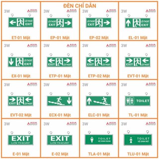 Đèn  Exit chỉ dẫn thoát hiểm  ASIA