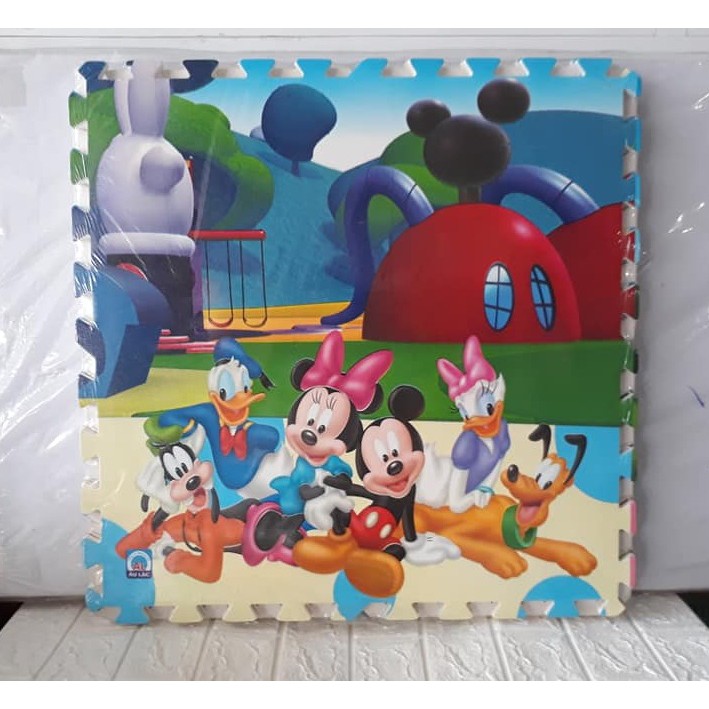 Thảm xốp ghép hình Gấu Pooh, Mickey, Toy Story (bộ 4 miếng 60x60cm)