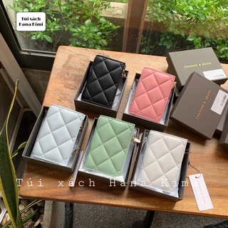 Ví bóp nữ mini gấp đôi trần ô FULL HỘP