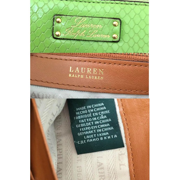 Thanh lý clutch nữ hiệu Ralph Lauren của Mỹ da thật