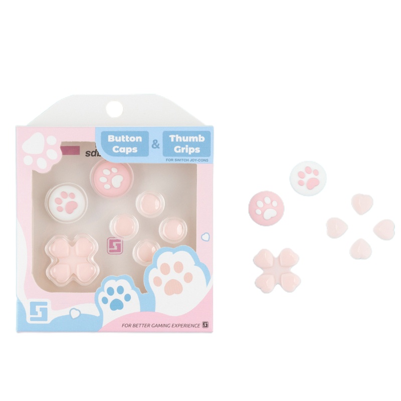 Bộ 7 Vỏ Bọc Nút Điều Khiển Chơi Game Switch OLED Bằng Silicone