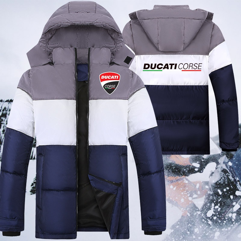 Áo Khoác Phao Dày Chống Tuyết Chống Gió Có Khóa Kéo Cho Nam