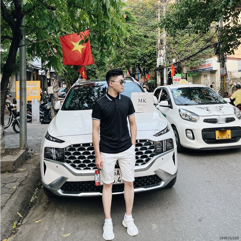 Áo Polo Ngắn Tay Nam Nữ Trơn Cải Cổ Và Tay