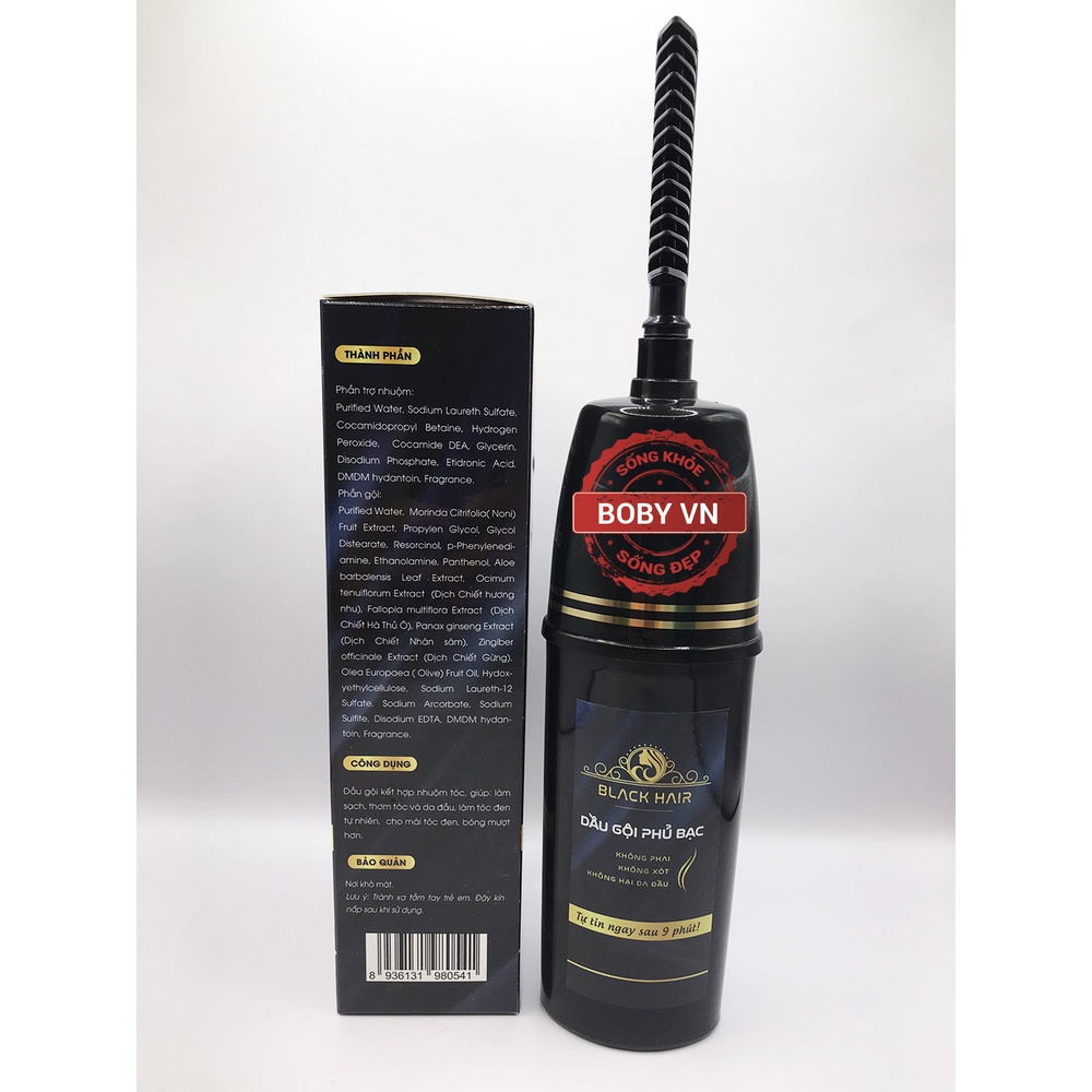 Dầu gội phủ bạc Blackhair Không phai - Không xót - Không hại da đầu (200ml)