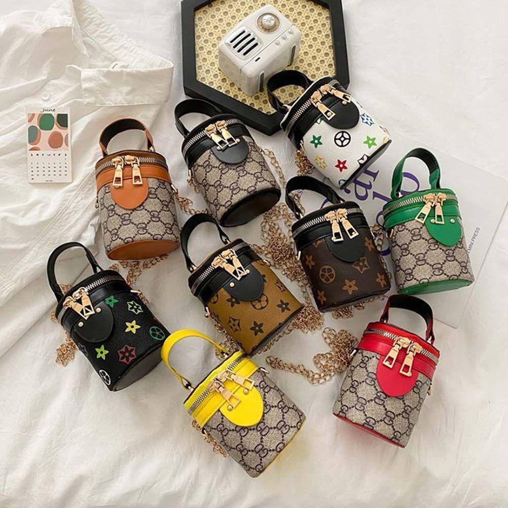 ELEGANT Túi Da PU Đeo Vai In Chữ Đựng Điện Thoại / Tiền Xu