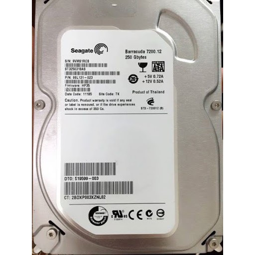 Ổ cứng HDD 250g Sata các loại cho máy bàn PC , hàng đẹp
