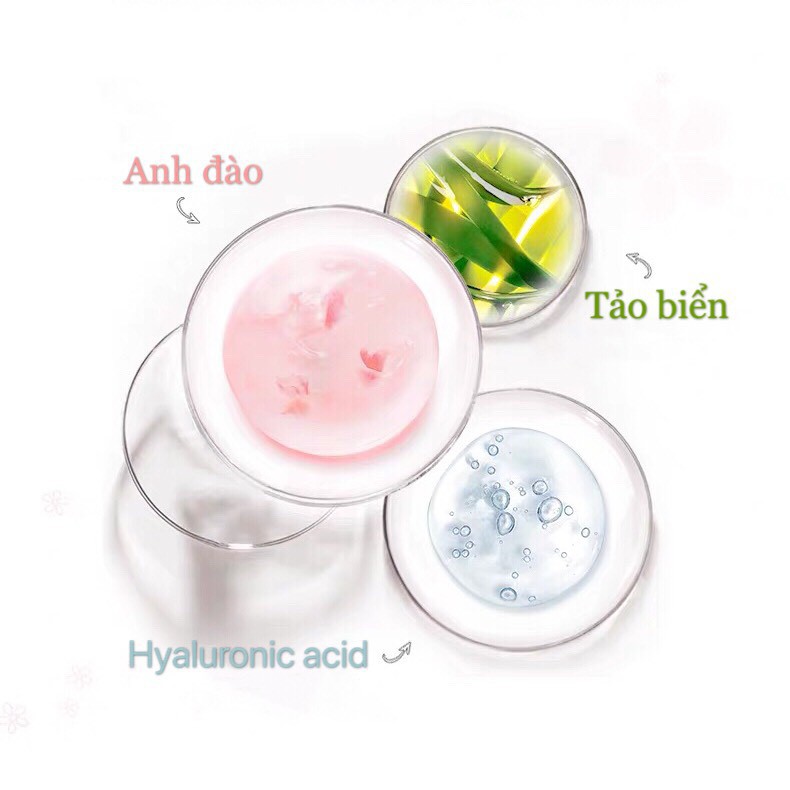 Bộ 15 mặt nạ hoa anh đào dưỡng ẩm thiết kế gói nhỏ gọn tiện dụng mang theo khi đi du lịch