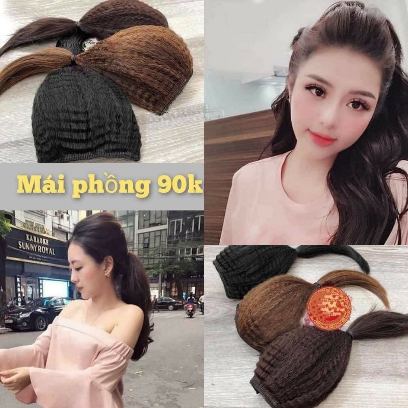 Tóc mái phồng cao cấp bấm nhuyễn