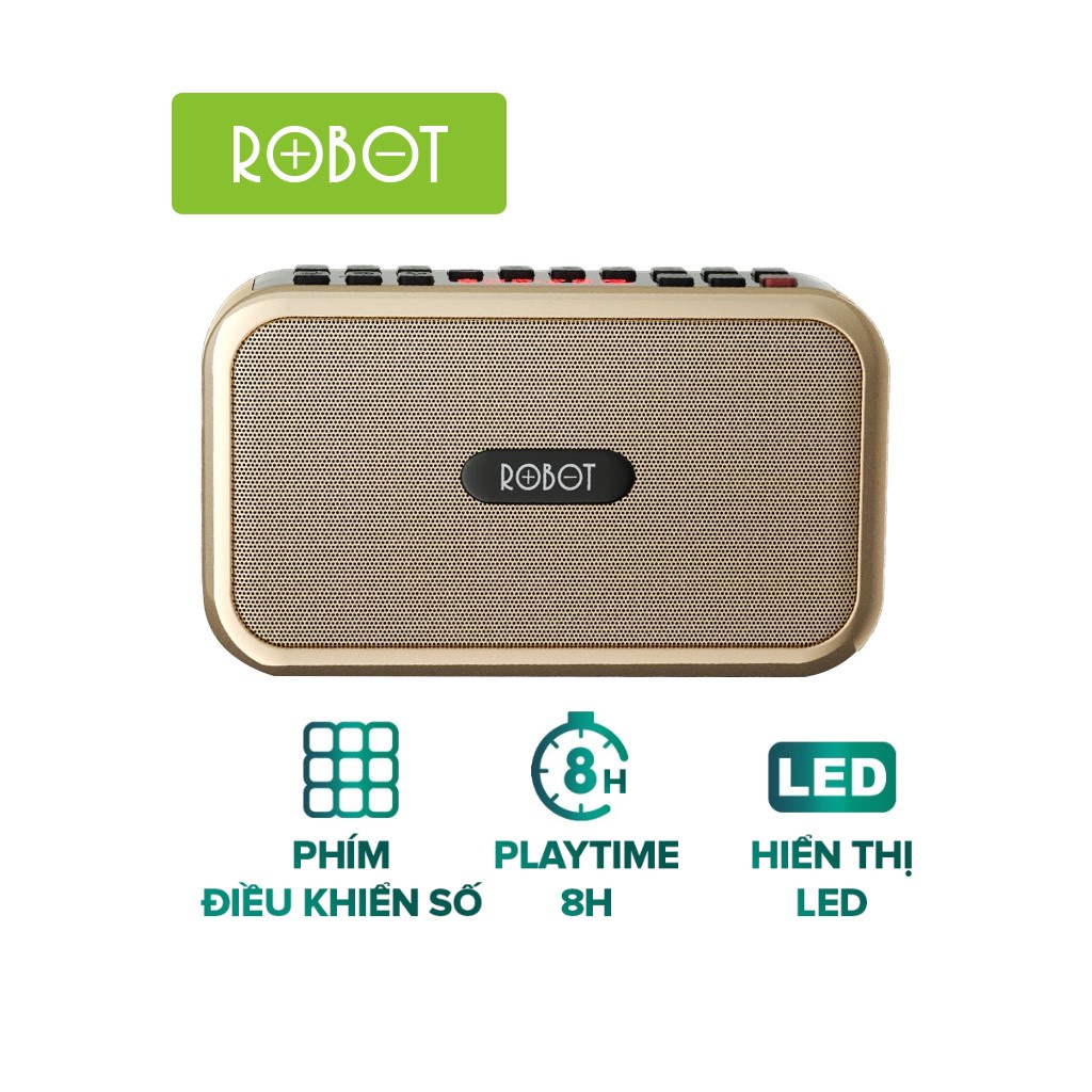 Loa Bluetooth Kỹ Thuật Số Al-Quran ROBOT RB200 3W - LED Hiển Thị, Playtime 8H