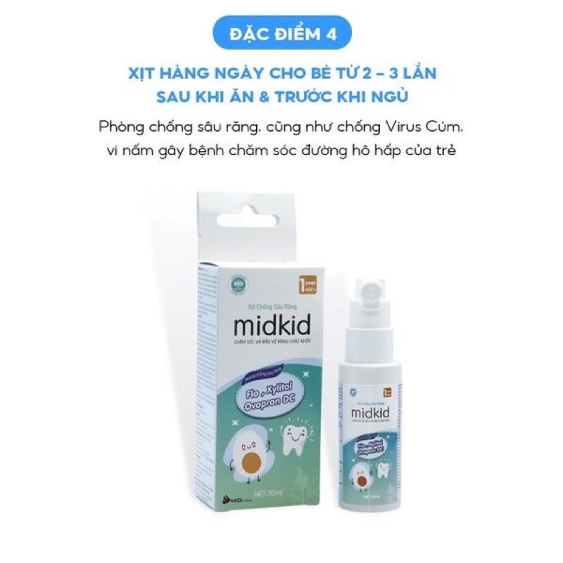 Xịt chống sâu răng Midkid