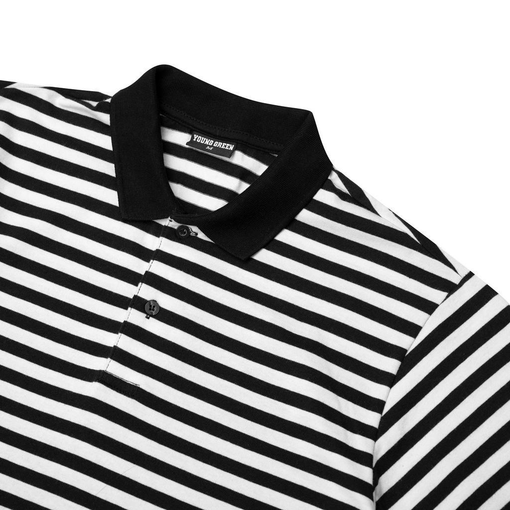 Áo Thun Young Green Polo Striped
