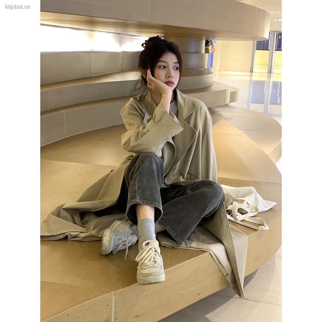 ♝❁Áo khoác dáng dài thiết kế đơn giản phong cách phương tây thời trang cho nữ 2021 | BigBuy360 - bigbuy360.vn