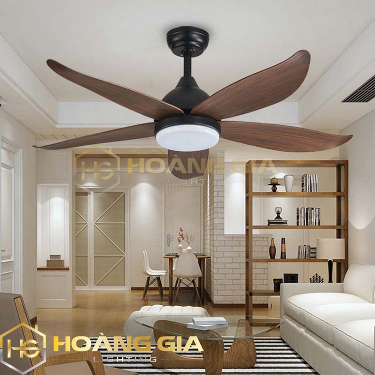 Quạt Trần Đèn 🍀 Quạt Trần Phòng Khách DA166 🍀 Có 3 Chế Độ Ánh Sáng Sang Trọng 🍀 Điều Khiển Từ Xa