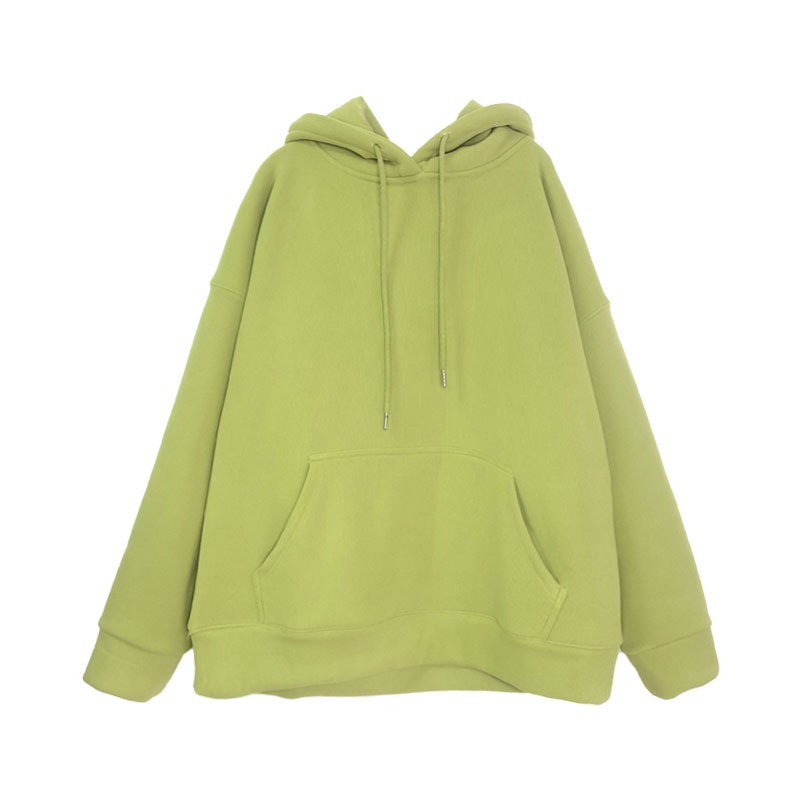 Korean version velvet padded thickened sweater loose hoodie