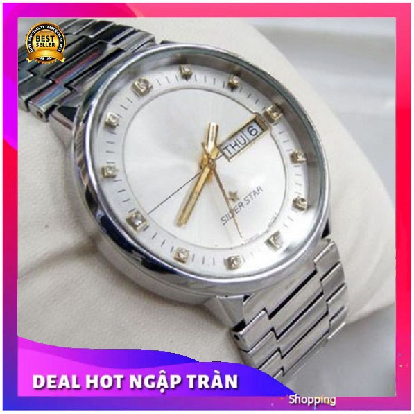 ĐỒNG HỒ CƠ NAM MỎ NEO PIN SILVER STAR MẶT SAPHIRE RADOGOLD